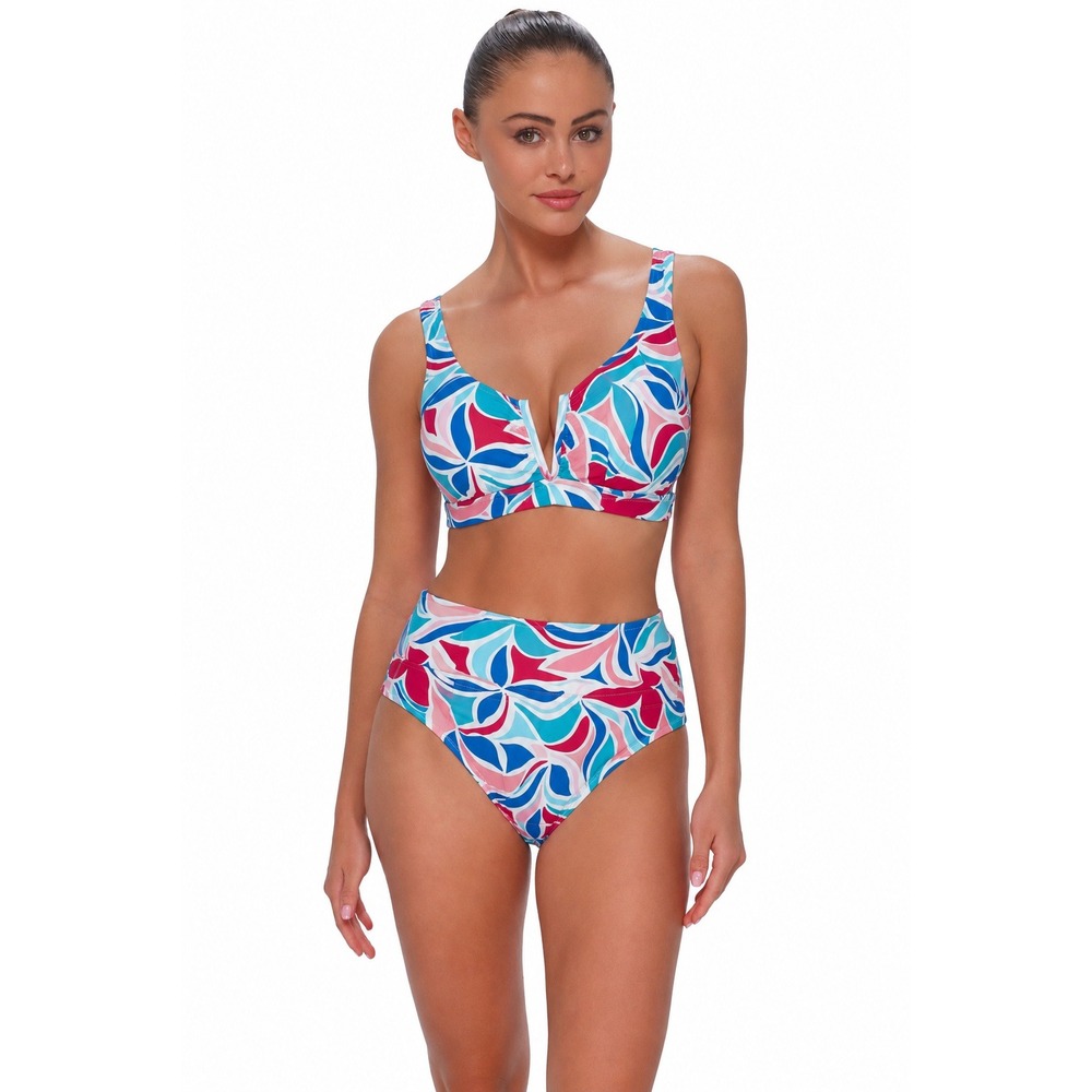 Sunsets NWT Bikini SET Vienna V-Wire 40DD Top & 16 Hannah High Waist Bottoms